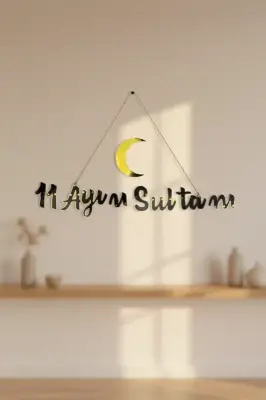11 Ayın Sultanı Varaklı Kaligrafi Yazı - Bemenda Çarşı (1)