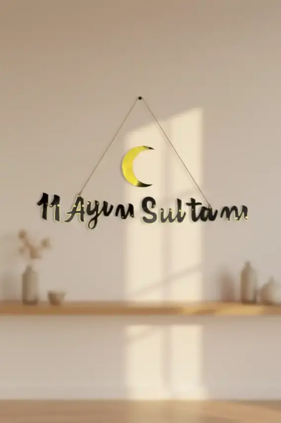 11 Ayın Sultanı Varaklı Kaligrafi Yazı - 2