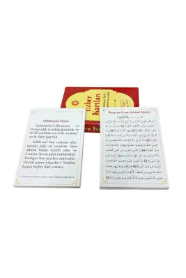 5 Vakit Namazın Tarifi Namaz Sureleri ve Duaları Ezber Kartları - 2