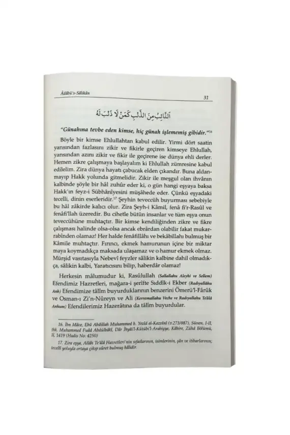 Adabüs Salikan Müridlerin Edepleri ve Seyri Sülük - 2