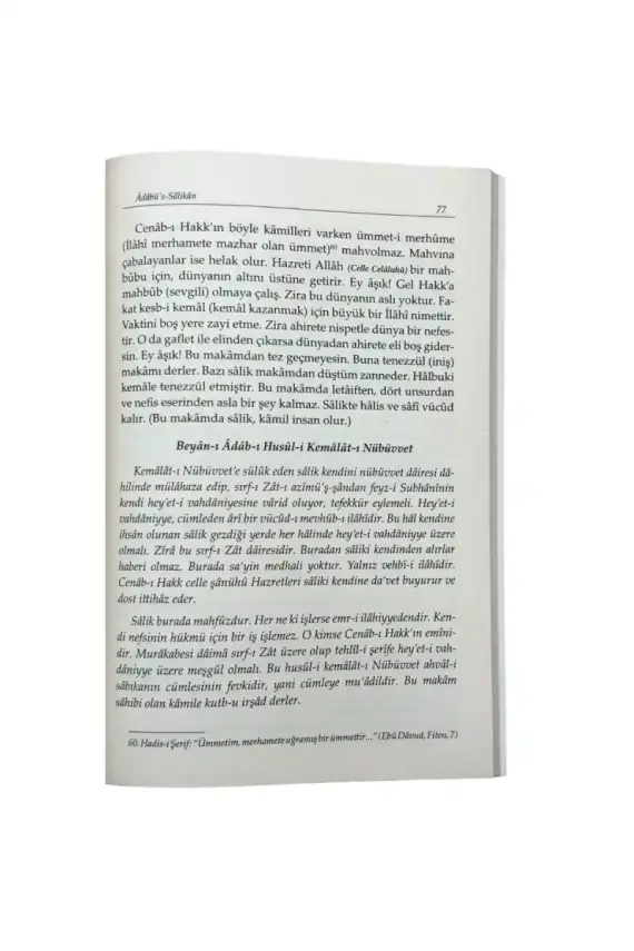 Adabüs Salikan Müridlerin Edepleri ve Seyri Sülük - 3