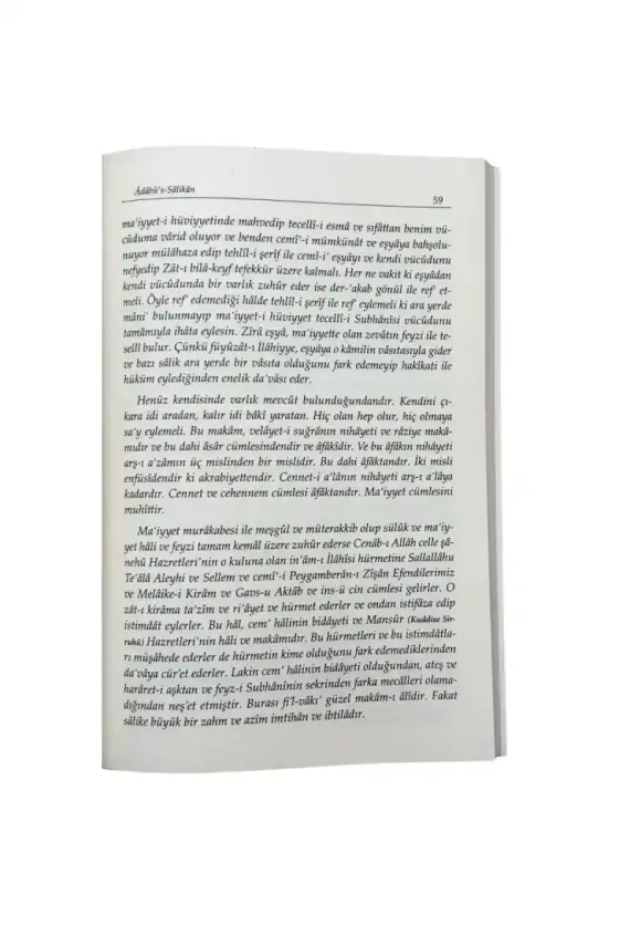 Adabüs Salikan Müridlerin Edepleri ve Seyri Sülük - 4