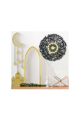 Ahşap Duvar Saati - Asr Suresi Yazılı - Bemenda