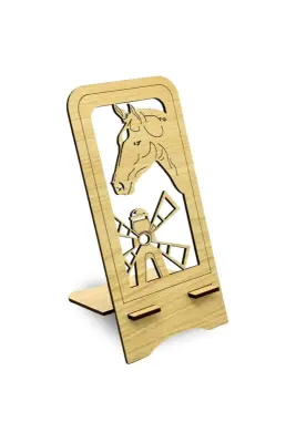 Ahşap Telefon Standı At - Bemenda (1)