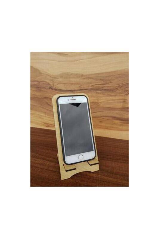 Ahşap Telefon Standı Kedi - 2