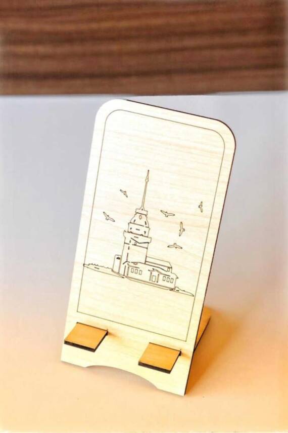 Ahşap Telefon Standı Kız Kulesi - 1