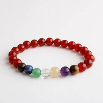 Akik Çakra Bileklik Ametist, Jasper, Kaplan Gözü, Akik, Kuvars, Lapis - Osmanlı Doğaltaş