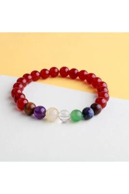 Akik Çakra Bileklik Ametist, Jasper, Kaplan Gözü, Akik, Kuvars, Lapis - 4