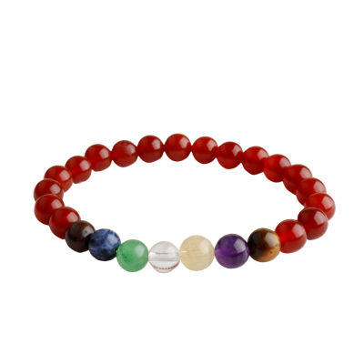 Akik Çakra Bileklik Ametist, Jasper, Kaplan Gözü, Akik, Kuvars, Lapis - Osmanlı Doğaltaş