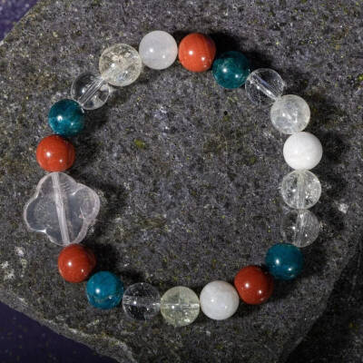 Akrep Burcu Bileklik Ay Taşı, Jasper, Kristal Kuvars, Mavi Apatit, Sitrin - Osmanlı Doğaltaş