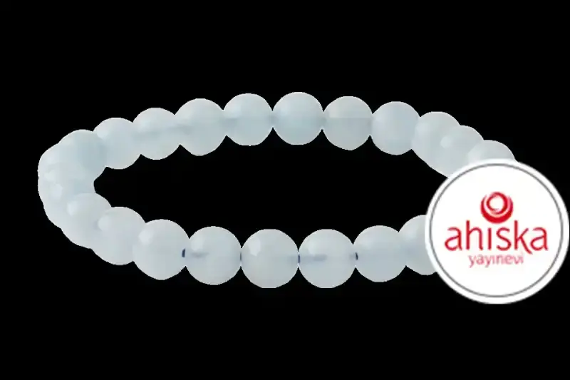 Akuamarin 6mm Doğal Taş Bileklik - 1