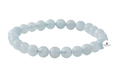 Akuamarin 6mm Doğal Taş Bileklik - 2