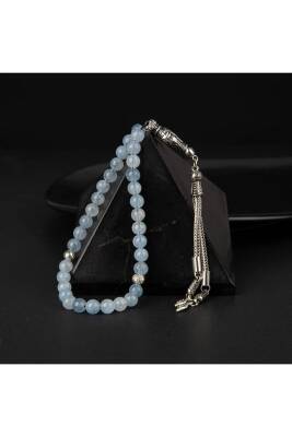 Akuamarin Doğal Taş Tesbih 33lük - 6mm - Osmanlı Doğaltaş