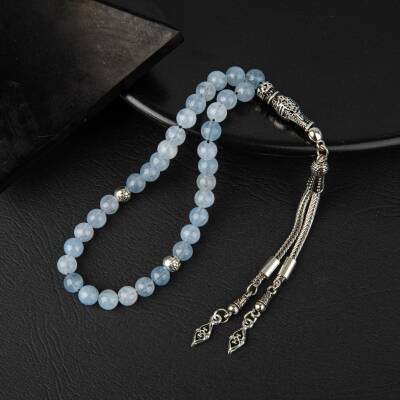 Akuamarin Doğal Taş Tesbih 33lük - 6mm - 2