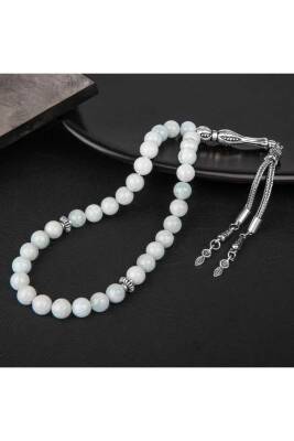 Akuamarin Doğal Taş Tesbih 33lük - 8mm - Doğal Taş