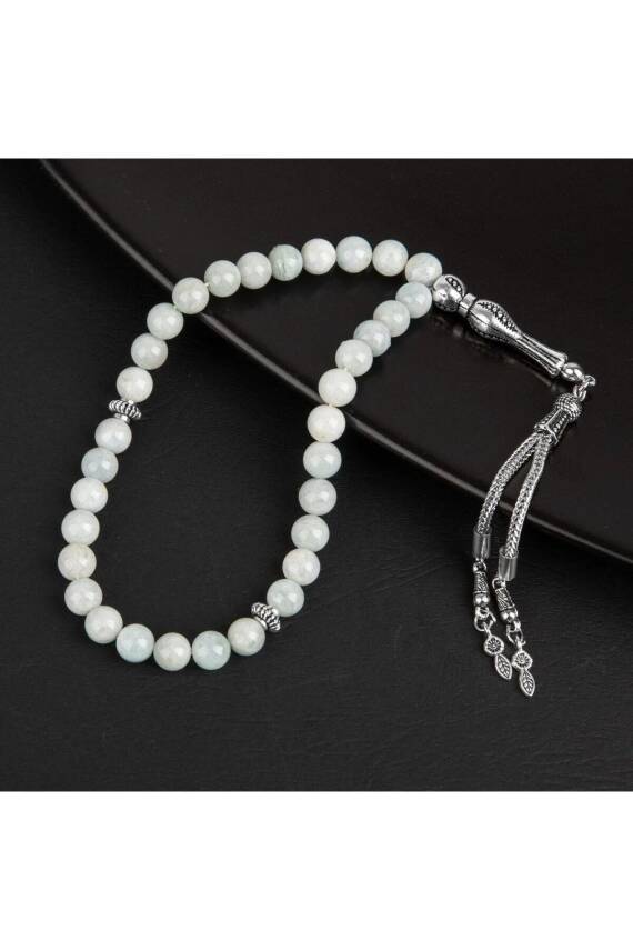 Akuamarin Doğal Taş Tesbih 33lük - 8mm - 3