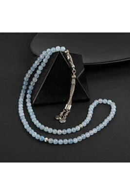 Akuamarin Doğal Taş Tesbih 99luk - 6mm - 2