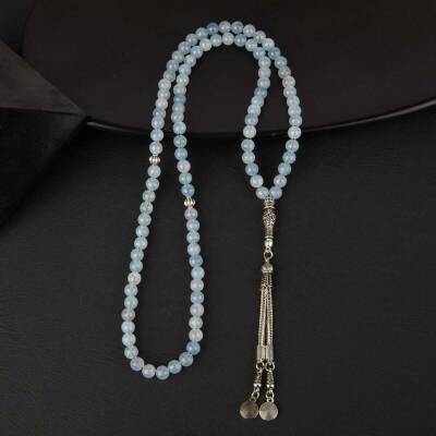 Akuamarin Doğal Taş Tesbih 99luk - 6mm - 3