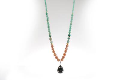 Alani, Aventurin Güneş Taşı İspanyol Varisit Doğal Taş Kolye - 4