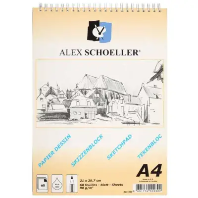 Alex Schoeller Desing Ja Eskiz Blok Defter 60 Yp A4 90 Gr - 2