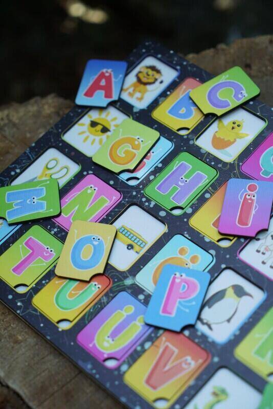Alfabe Eğitici Ahşap Yapboz Renkli - 2