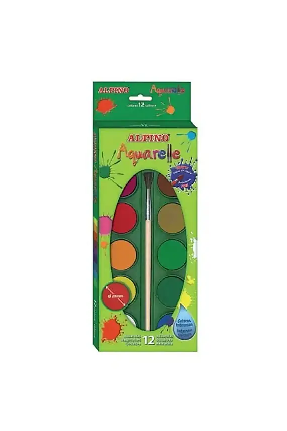 Alpino Sulu Boya Fırça Hediyeli 12 Li - 1