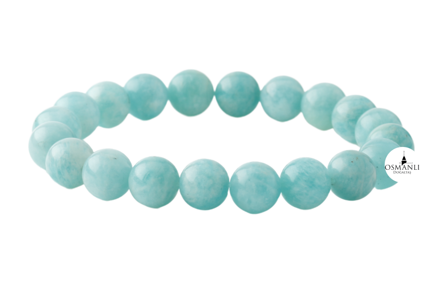 Amazonit 10mm Doğal Taş Bileklik - 1