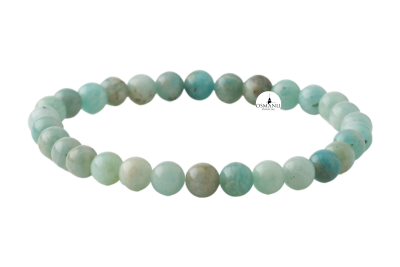 Amazonit 6mm Doğal Taş Bileklik - Osmanlı Doğaltaş