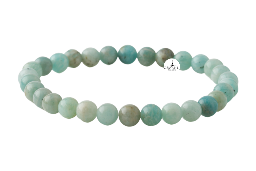 Amazonit 6mm Doğal Taş Bileklik - 2