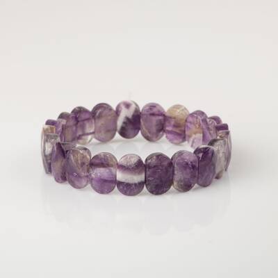 Ametist Doğal Taş Geniş Kesim Bileklik - 4