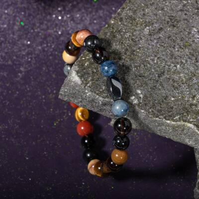 Ametist Doğal Taş Geniş Kesim Roleks Bileklik - 2