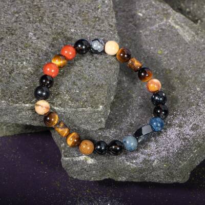 Ametist Doğal Taş Geniş Kesim Roleks Bileklik - 3