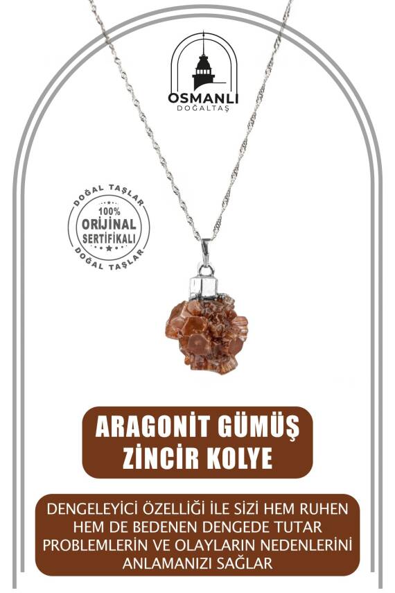 Ametist Doğal Taş Gümüş Yıldız Kolye - 2