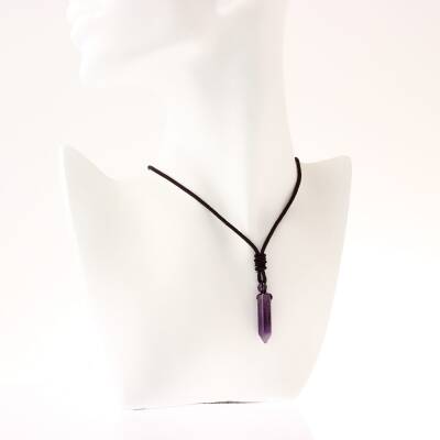 Ametist Doğal Taş Kolye Ucu 3cm - Osmanlı Doğaltaş