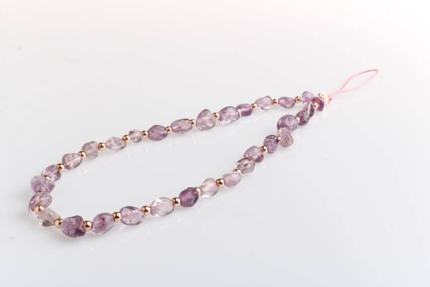 Ametist Doğal Taş Telefon İpi - 1