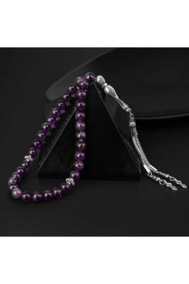 Ametist Doğal Taş Tesbih 33lük - 8mm - 2