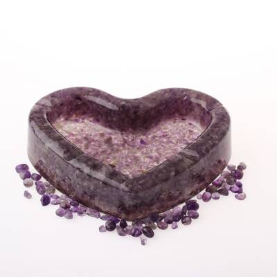 Ametist Doğaltaş Epoksi Kül Tablası - Osmanlı Doğaltaş