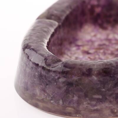 Ametist Doğaltaş Epoksi Kül Tablası - 4