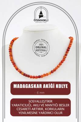 Ametrin 6 mm Dizi Doğal Taş Kolye - 2