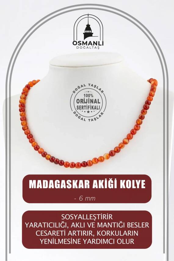 Ametrin 6 mm Dizi Doğal Taş Kolye - 2