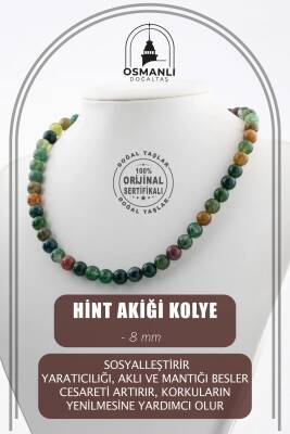 Ametrin 8 mm Dizi Doğal Taş Kolye - Osmanlı Doğaltaş