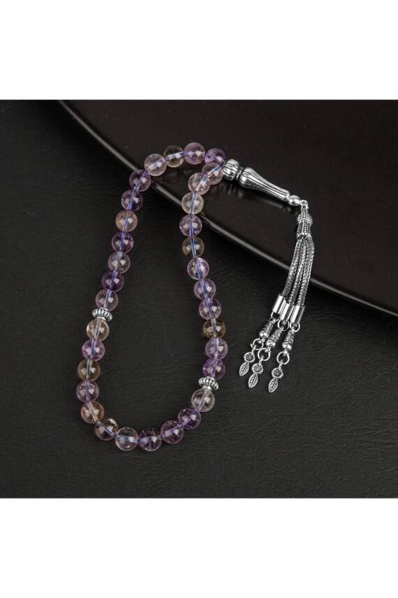 Ametrin Doğal Taş Tesbih 33lük - 8mm - 1