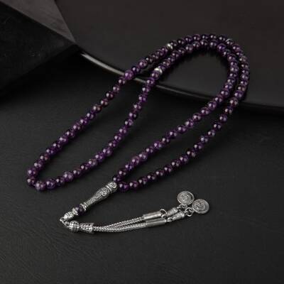 Ametrin Doğal Taş Tesbih 99luk - 6mm - Osmanlı Doğaltaş