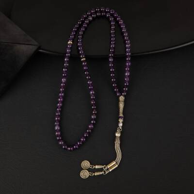 Ametrin Doğal Taş Tesbih 99luk - 6mm - 2