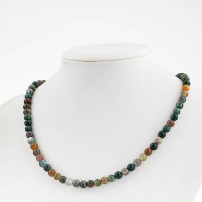 Anjelit 6 mm Dizi Doğal Taş Kolye - Osmanlı Doğaltaş