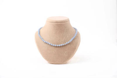 Anjelit 6 mm Düğümlü Doğal Taş Kolye - Osmanlı Doğaltaş