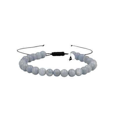 Anjelit 6mm Merdiven Kapama Doğal Taş Bileklik - Osmanlı Doğaltaş