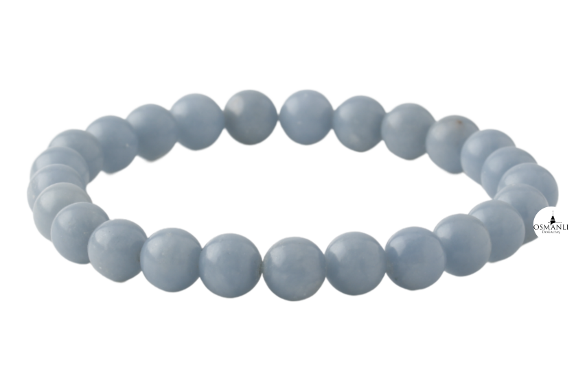 Anjelit 8mm Doğal Taş Bileklik - 2