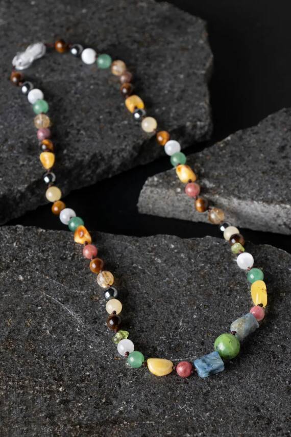 Anne Kolye Doğal Taş Kolye - 1