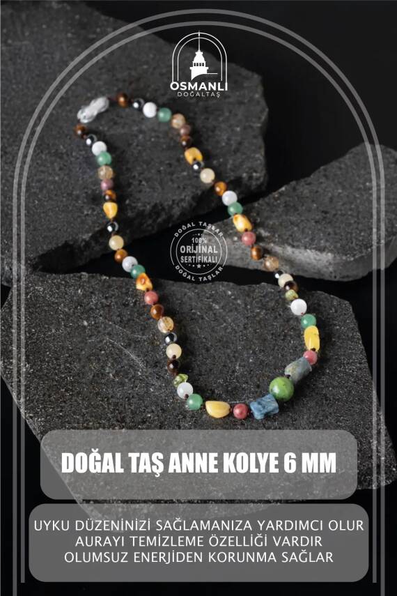 Anne Kolye Doğal Taş Kolye - 2